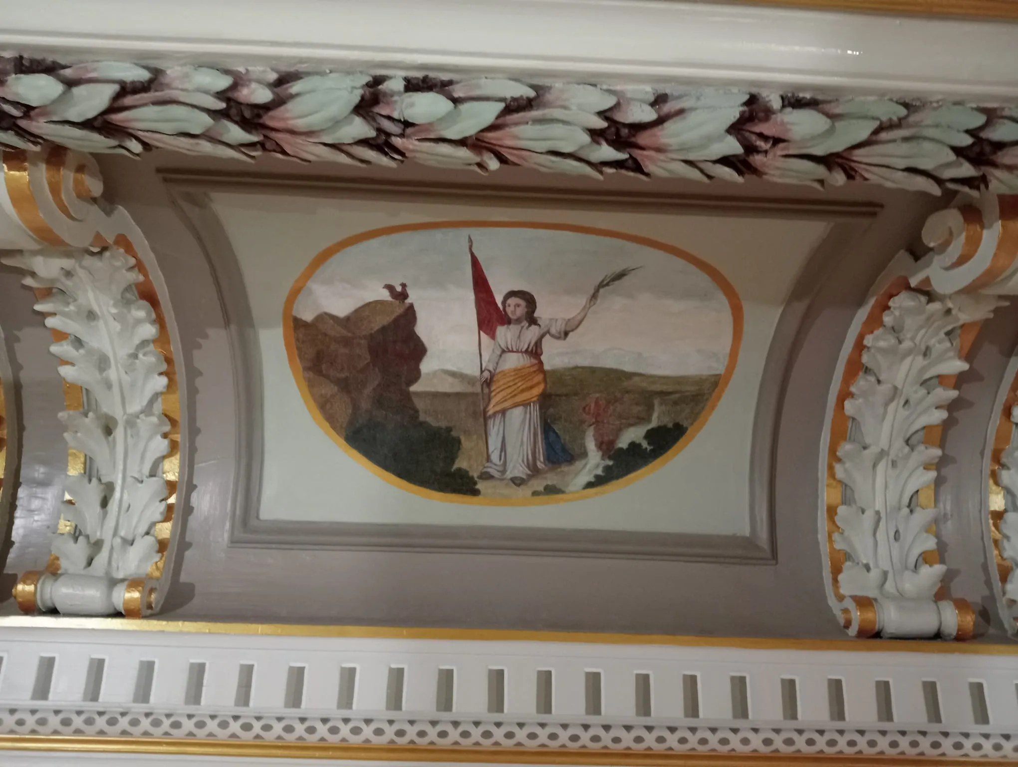 Muzeul Rudolf Schweitzer — detaliu de pictură restaurată